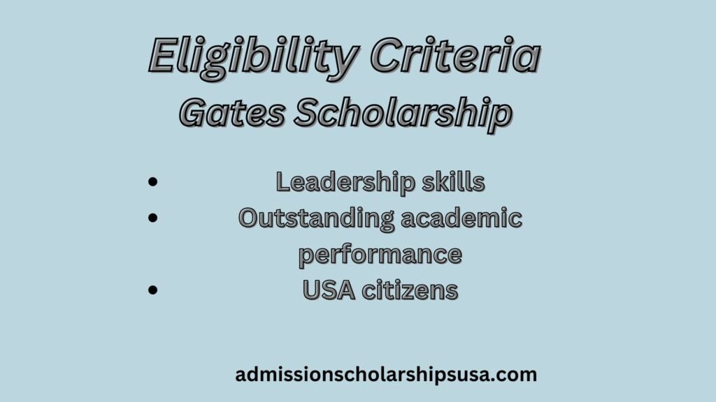 Most Popular the Gates Scholarship 2024 in USA