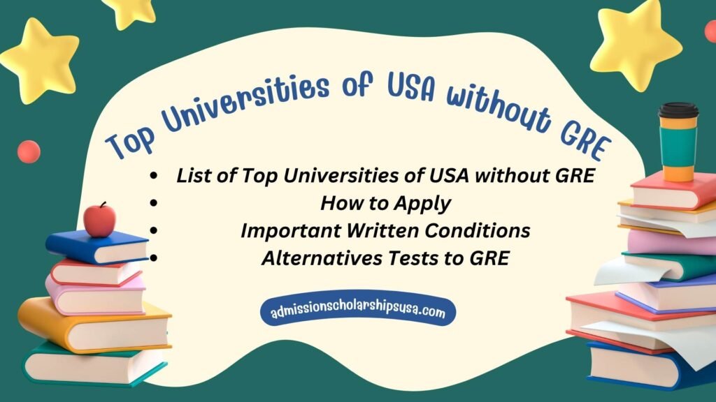 Top Universities without GRE in USA 2025