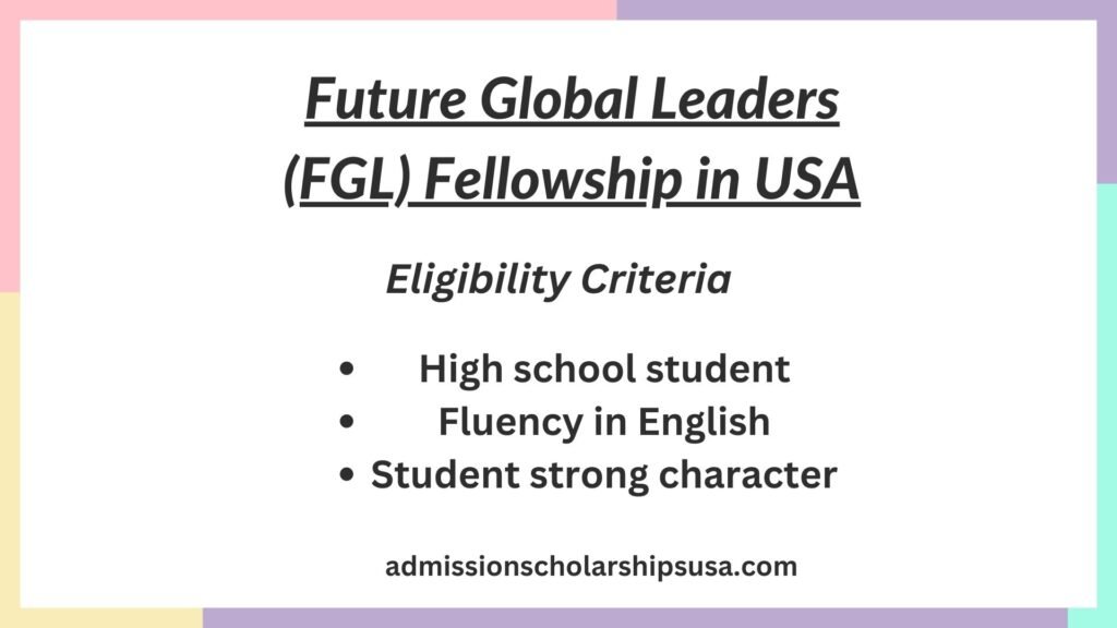 Future Global Leaders (FGL) Fellowship 2025