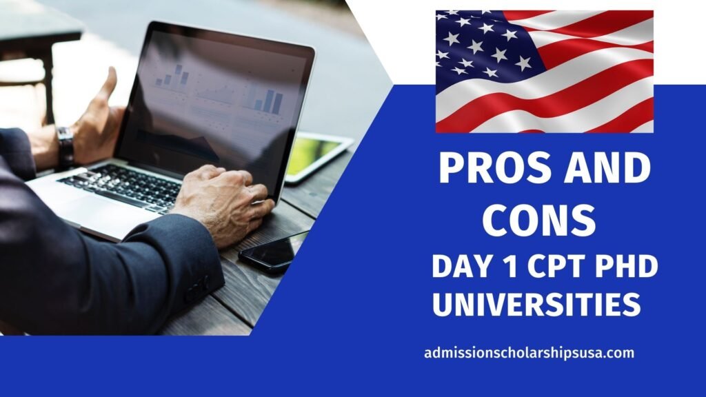 6 Day 1 CPT PhD Universities in USA